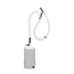 Lanyard su misura regolabile per smartphone con caricatore Tipo-C color bianco