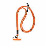 Lanyard su misura regolabile per smartphone con caricatore Tipo-C color arancione settima vista