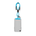 Lanyard su misura smartphone a cordino corto con caricatore Tipo-C color azzurro ciano