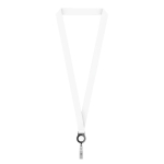 Lanyard su misura in poliestere con porta badge retrattile color nero settima vista