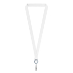 Lanyard su misura in poliestere con porta badge retrattile color grigio settima vista