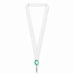 Lanyard su misura in poliestere con porta badge retrattile color verde bottiglia settima vista