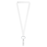 Lanyard su misura in poliestere con porta badge retrattile color grigio settima vista