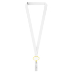 Lanyard su misura in poliestere con porta badge retrattile color giallo settima vista