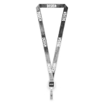 Lanyard porta badge su misura in poliestere per sublimazione color bianco