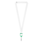 Lanyard porta badge su misura in poliestere per sublimazione color verde bottiglia settima vista