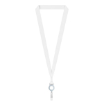 Lanyard in poliestere su misura per sublimazione con porta badge color grigio settima vista