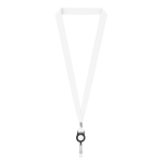Lanyard in poliestere su misura per sublimazione con porta badge color blu mare settima vista