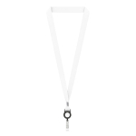 Lanyard in poliestere su misura per sublimazione con porta badge color blu oltremare settima vista