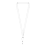 Lanyard porta badge su misura in RPET per sublimazione color bianco settima vista