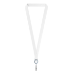 Lanyard porta badge su misura in RPET per sublimazione color grigio settima vista