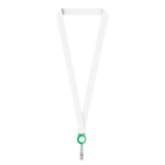 Lanyard porta badge su misura in RPET per sublimazione color verde bottiglia settima vista
