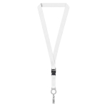 Lanyard per sublimazione su misura con porta badge sganciabile color grigio settima vista