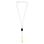 Lanyard per sublimazione su misura con porta badge sganciabile color giallo settima vista