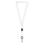 Lanyard per sublimazione su misura con porta badge sganciabile color blu mare settima vista