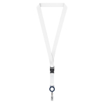 Lanyard per sublimazione su misura con porta badge sganciabile color blu oltremare settima vista