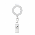 Porta badge retrattile tondo su misura personalizzabile ⌀2 color bianco settima vista