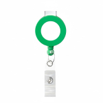 Porta badge retrattile tondo su misura personalizzabile ⌀2 color verde bottiglia settima vista