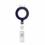 Porta badge retrattile tondo su misura personalizzabile ⌀2 color blu oltremare settima vista