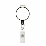 Porta badge retrattile tondo su misura personalizzabile ⌀2.8 color nero settima vista