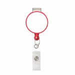 Porta badge retrattile tondo su misura personalizzabile ⌀2.8 color rosso settima vista