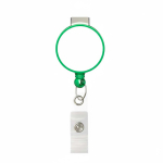 Porta badge retrattile tondo su misura personalizzabile ⌀2.8 color verde bottiglia settima vista