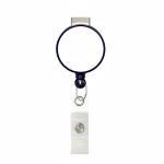 Porta badge retrattile tondo su misura personalizzabile ⌀2.8 color blu mare settima vista