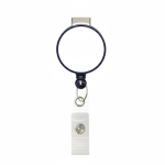 Porta badge retrattile tondo su misura personalizzabile ⌀2.8 color blu oltremare settima vista