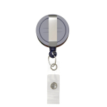Porta badge retrattile tondo su misura personalizzabile ⌀2.8 color blu oltremare terza vista