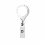 Porta badge su misura retrattile tondo personalizzabile ⌀2.5 color bianco settima vista