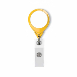 Porta badge su misura retrattile tondo personalizzabile ⌀2.5 color giallo settima vista