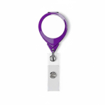 Porta badge su misura retrattile tondo personalizzabile ⌀2.5 color viola settima vista
