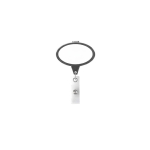 Porta badge retrattile su misura a forma ovale color nero settima vista