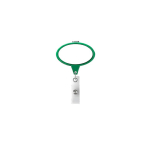 Porta badge retrattile su misura a forma ovale color verde bottiglia settima vista
