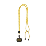 Lanyard regolabile su misura in poliestere per smartphone color giallo