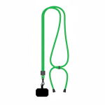 Lanyard regolabile su misura in poliestere per smartphone color verde settima vista