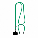 Lanyard regolabile su misura in poliestere per smartphone color verde bottiglia settima vista