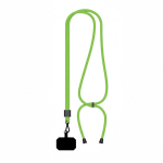 Lanyard regolabile su misura in poliestere per smartphone color verde mela settima vista