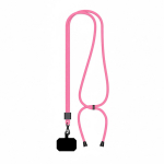 Lanyard regolabile su misura in poliestere per smartphone color fucsia settima vista