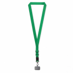 Porta smartphone su misura con tracolla in nastro tessuto color verde bottiglia settima vista