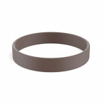 Braccialetto silicone su misura eventi 100% personalizzabile color marrone settima vista