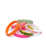 Braccialetto silicone su misura eventi 100% personalizzabile color bianco ottava vista