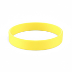Braccialetto silicone su misura eventi 100% personalizzabile color giallo settima vista