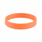 Braccialetto silicone su misura eventi 100% personalizzabile color arancione settima vista