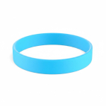 Braccialetto silicone su misura eventi 100% personalizzabile color azzurro ciano settima vista