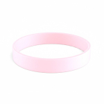 Braccialetto silicone su misura eventi 100% personalizzabile color rosa chiaro settima vista