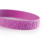 Braccialetto silicone su misura eventi 100% personalizzabile color lilla