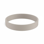 Braccialetto silicone su misura eventi 100% personalizzabile color grigio topo settima vista