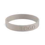 Braccialetto silicone su misura eventi 100% personalizzabile color grigio topo