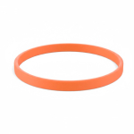 Braccialetto silicone sottile eventi su misura 100% personalizzabile color arancione settima vista